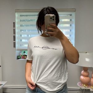 Nasty Gal white graphic t-shirt